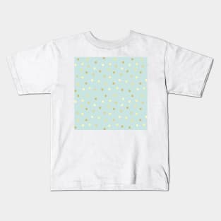 Golden Dot Pattern Kids T-Shirt